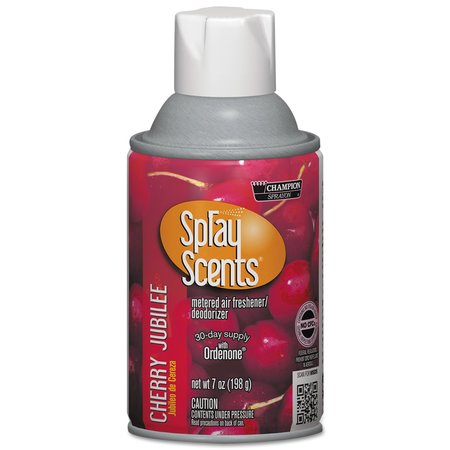 CHASE PRODUCTS SPRAYScents Metered Air Freshener Refill, Cherry Jubilee, 7 oz Aerosol Spray, PK12 5181